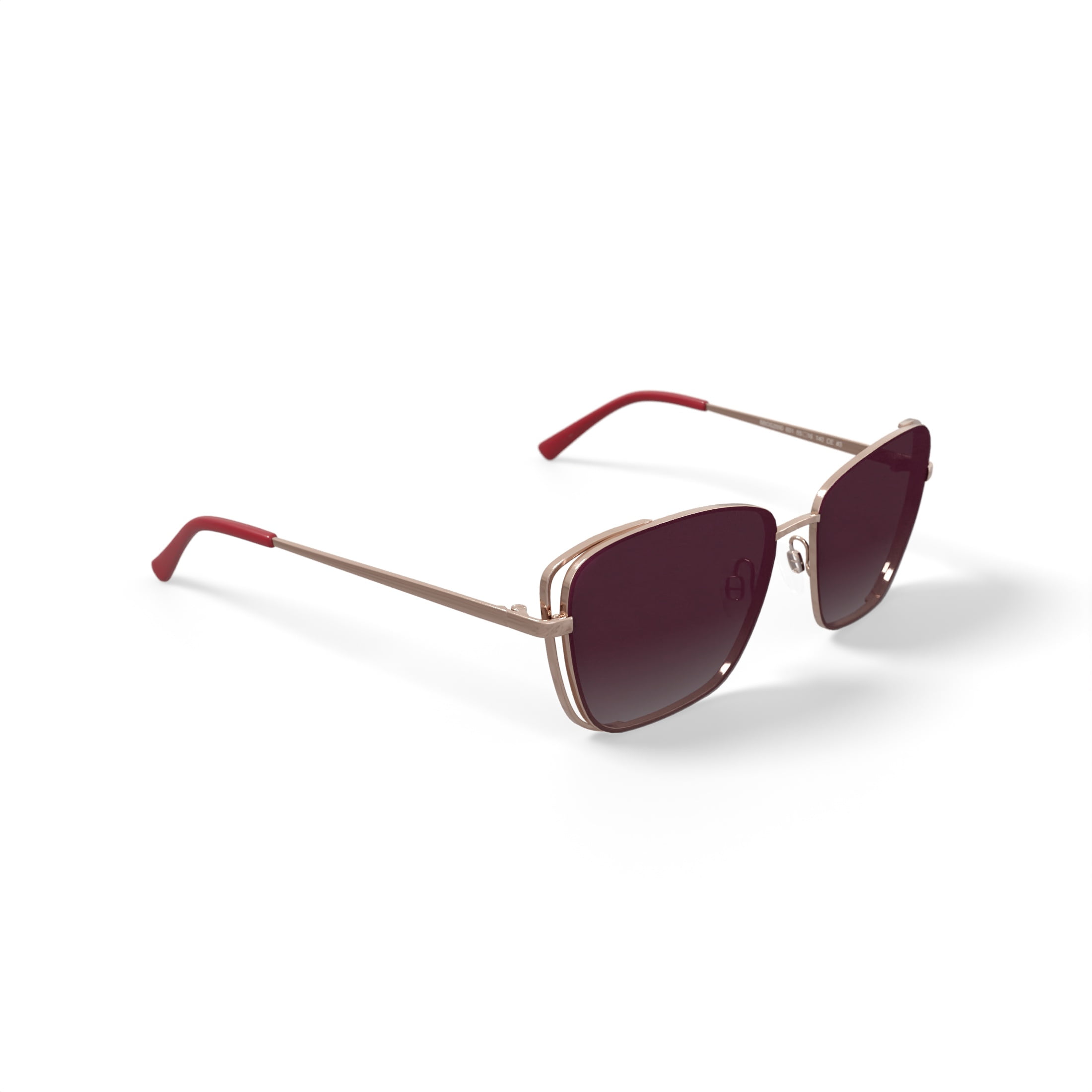 bebe Women's Rx'able Fashion Sunglasses, BBOS2000, Rose Gold, 55-16-140, with Case