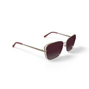 bebe Women's Rx'able Fashion Sunglasses, BBOS2000, Rose Gold, 55-16-140, with Case