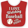 thumbnail image 3 of Inktastic Daddy Baseball Grandson Boys or Girls Baby Bib, 3 of 4