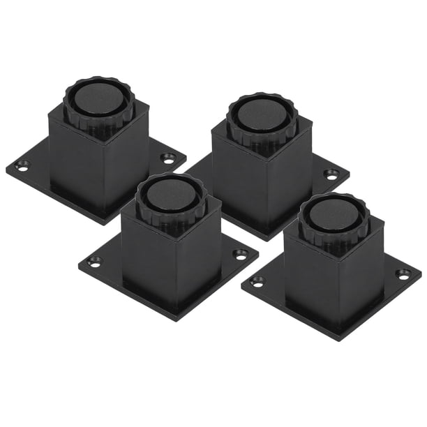 Pata de gabinete Jadeshay 4 piezas/juego de patas de muebles Ajustables Color Negro