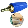 thumbnail image 4 of Boquilla giratoria, enchufe de 1/4 pulgadas, rápida, agua fría, lavadora de ón, entrada, Patio, accesorios de limpieza de gra 3000PSI azul Macarena boquilla de pulverización, 4 of 8