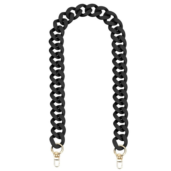 33.5" Acrylic Purse Chain Strap for Handle Shoulder Crossbody Handbag Bag Replacement DIY Crafts, Matte Black