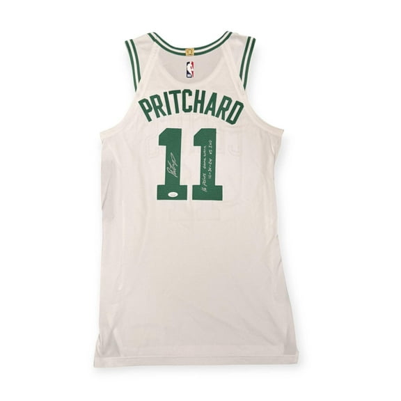 Payton Pritchard Boston Celtics Autographed, Inscribed  Game Worn Jersey Fanatics