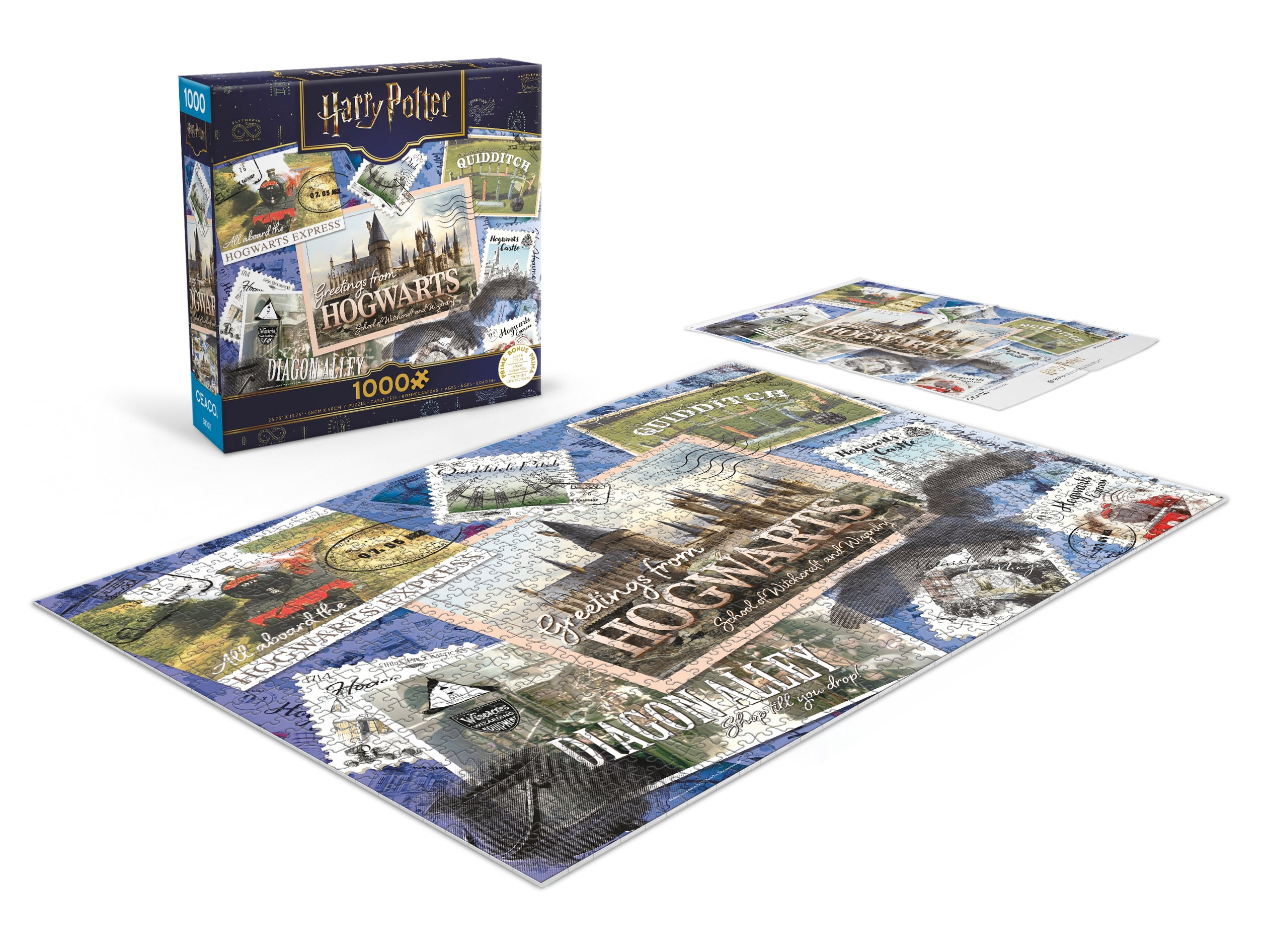 Ceaco Harry Potter Postcards 1000-Piece Interlocking Jigsaw Puzzle for Children Ages 14+