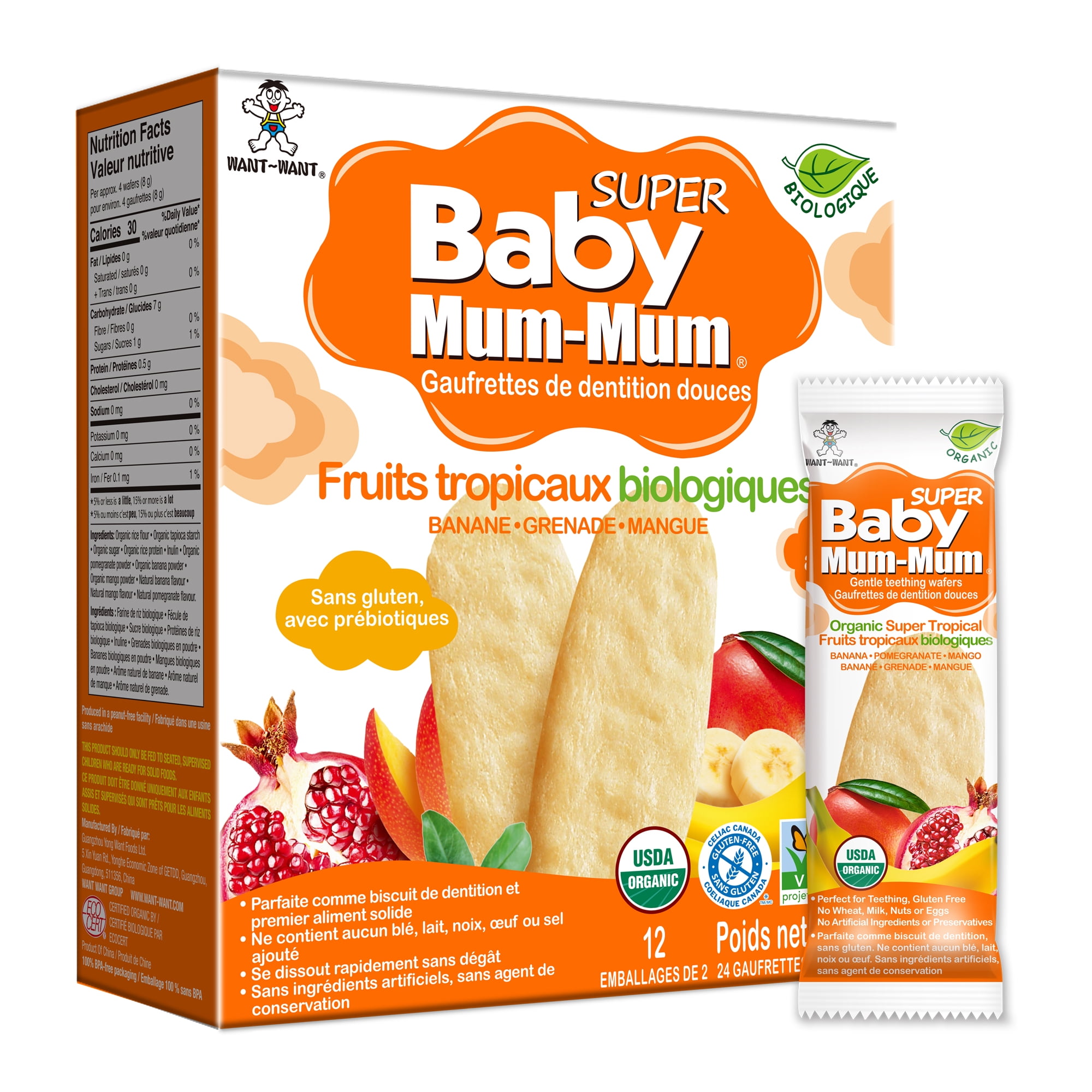 Baby Mum-Mum Organic Super Tropical Rice Rusks