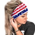 thumbnail image 1 of Diadema elástica con estampado del Día de la Independencia para mujer, 1 bandana para el pelo, 1 of 4