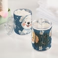 thumbnail image 6 of Ckdifva White Puppy Flowers Storage Jar with Lid Acrylic Organization Storage Containers Set of 4, 6 of 7