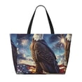 thumbnail image 2 of Honeii Night Sky Bald Eagle for Tote Bag with Adjustable Strap,Beach Bag, Waterproof Sandproof Beach Tote Bag, Large Capacity Foldable Beach Bags, 2 of 7