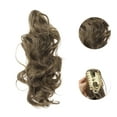 thumbnail image 4 of Unique Bargains 1 Pc Big Wave Retro Wig Hair Clips for Hair Extension 21.65" Length Umber, 4 of 6