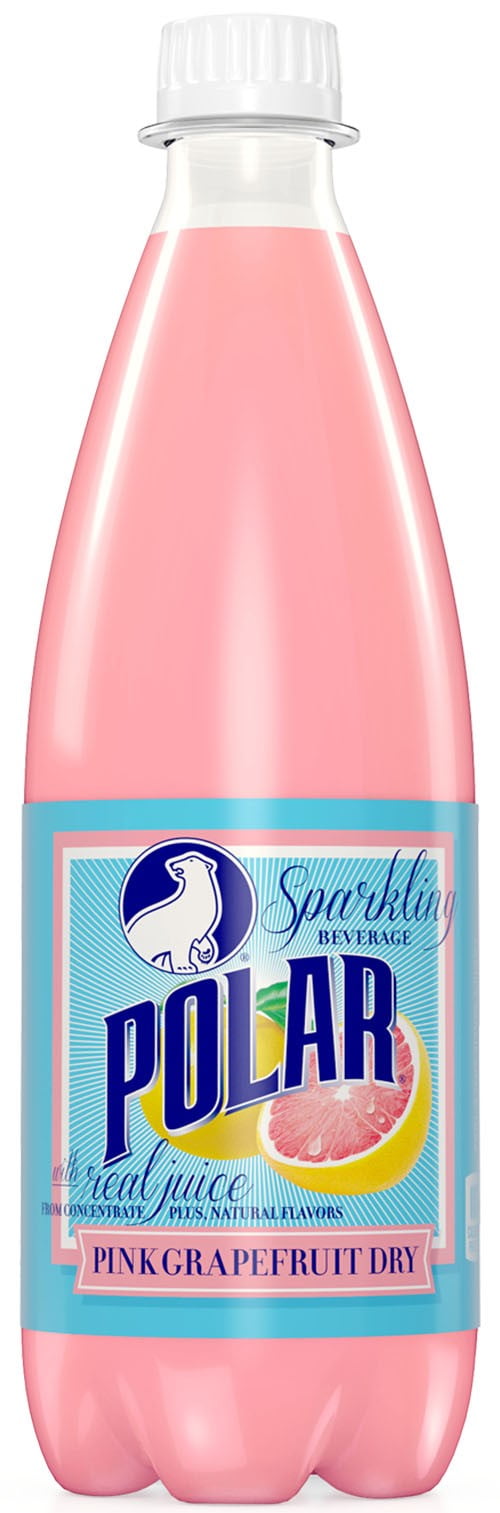 Polar Dry Soda, Pink Grapefruit, 20 Fl Oz