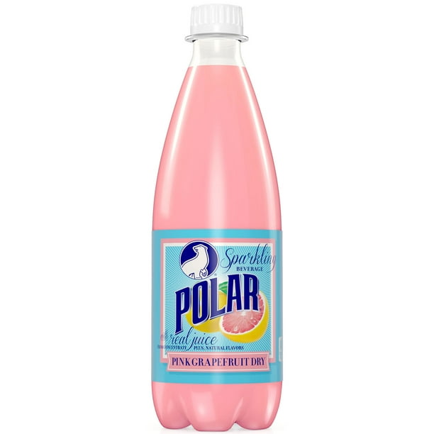 Polar Dry Soda, Pink Grapefruit, 20 Fl Oz
