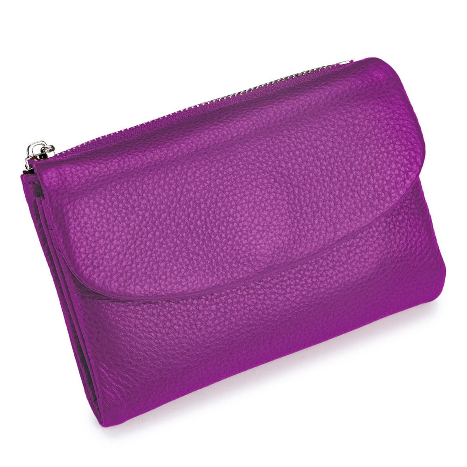Purse Everyday Slim Wallet with RFID for Daily Commute High Capacity Compact Card Holder for Women Purple One Size