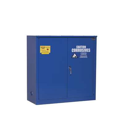 Eagle CRA30 Acid/Corrosive Safety Cabinet, Sliding, 1 Door, 1 Shelf, 43" Width x 44" Height x 18" Depth, 30 Gallon Capacity