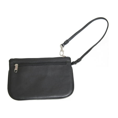 Royce Leather Wristlet - Black