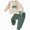 H165-Green, variant on TOWED22 Toddler Baby Boy Fall Clothes Long Sleeve Print Sweatshirt Pants Set Cute Infant Winter Outfits