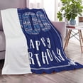 thumbnail image 6 of 100th Birthday Gifts for Men, Happy 100th Birthday Gift Blanket,Blankets, Best Gifts for 100th Birthday Decorations, 100 Years Old Birthday Gift for Parents Husband Grandfather, Navy(30"x40"), 6 of 7