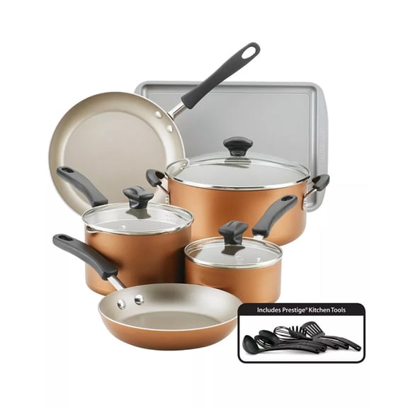 Cookstart 15-Pc DiamondMax Nonstick Cookware Set