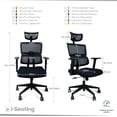 thumbnail image 2 of Silla de Oficina Ejecutiva I SEATING Parma C, Reclinable, con Cabecera y Soporte Lumbar, Brazos Ajustables, 2 of 8