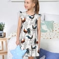 thumbnail image 4 of Vsdgher Chemises de Nuit Poulet Cool pour Filles Manches Courtes à Volants Robe de Nuit Pyjama pour Fête Pyjama-Grand, 4 of 6