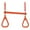 Orange, variant on Machrus Swingan Trapeze Swing Bar with Vinyl Coated Chain - Fully Assembled - Yellow