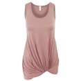 thumbnail image 5 of Sleeveless Tank Tunic Top with Knot on Hemline, 5 of 13