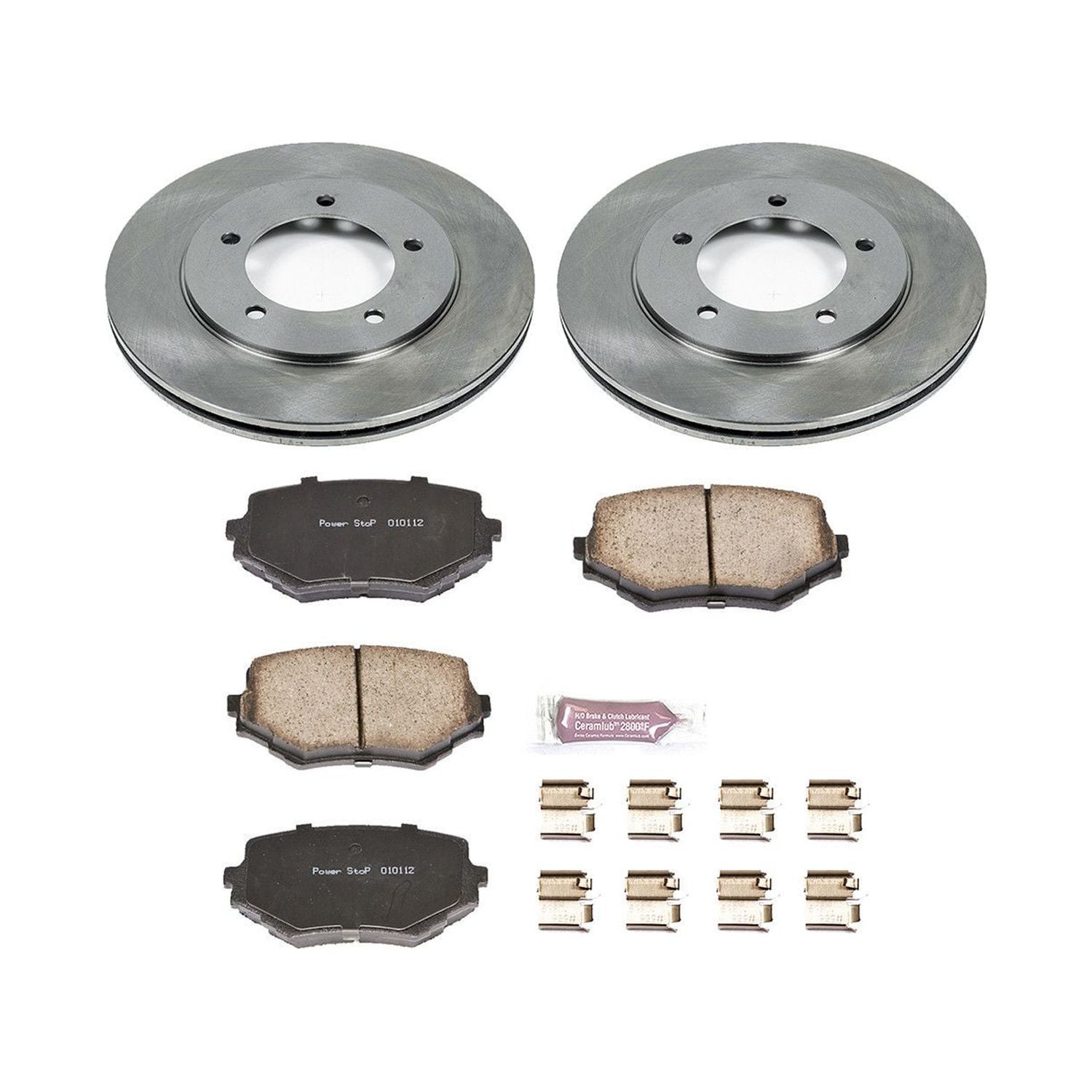 Power Stop Front Stock Replacement Brake Pad and Rotor Kit KOE6308
