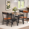 thumbnail image 2 of GloryStar 5 Piece Breakfast Nook Dining Set, Table and 4 Chairs with Faux Leather Upholstery for Compact Spaces, 2 of 8