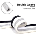 thumbnail image 2 of 27 Yards White Flat Drawstring Cord Double Layer Soft Hollow Cotton Rope for Garment Accessories, 2 of 9