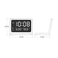 thumbnail image 4 of jifeng Digital Alarm Clock Charging Dimmer Fast Charging for Desk White, 4 of 4