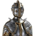 thumbnail image 2 of Medieval Times King's Royal Guardian Knight in Shining Armor Sword and Shield Statue 22 Inch, 2 of 4