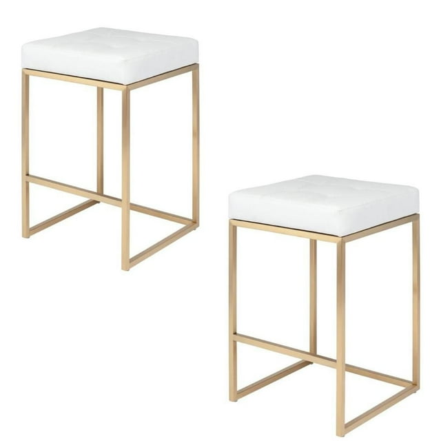 Tabouret de bar Pipe II Silver Import avec coussin capitonné pour salle à manger