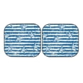 thumbnail image 7 of Disketp 2 Piece Ocean On Striped Pattern Windshield Sunshades,Folding Windshield Sun Shade For Car Suv Trucks Sedan,Blocks Uv Rays Sun Visor Protector-Large, 7 of 7