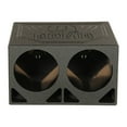 thumbnail image 1 of Open Box Q Power Dual 10 Inch Triangle Ported Subwoofer Box w/ Bedliner Spray, 1 of 10
