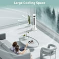 thumbnail image 5 of KISSAIR 35" Tower Fan Portable Floor Fans with Remote Control & 12H Timer 3 Speeds Wind 3 Modes , White, 5 of 7