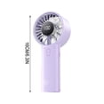 thumbnail image 3 of Transparent USB Rechargeable Handheld Fan with 7-Color LED Lights, Quiet High-Wind Portable Outdoor Cooling Fan, ABS+PC, 2000 mAh, 3 of 7