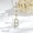 Gold-B-Diamond style, variant on Letter Cubic Zirconia Necklace, Women's Jewelry Gift, O-chain, 18 inches