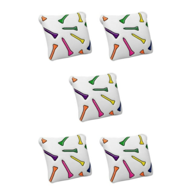 ZheElen Golf Maillet Putter Tête Couvre-Chef de Club de Golf Carré pour les Femmes Hommes Carré 5Set