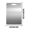 thumbnail image 2 of 304 Stainless Steel Cutting Board - 1.5mm Food-Grade Chopping Board for Meat, Fruits & Vegetables, Dishwasher Safe, Non-Slip Kitchen Prep Board with Hanging Hole, 2 of 6