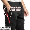 thumbnail image 4 of Ultra Performance Pack of 3 Fleece Active Tech Joggers for Men, Mens Sweatpants with Zipper Pockets, 4 of 7