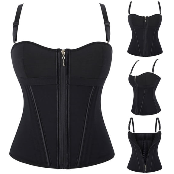 Roncen Waist Trainer For Women Tummy Control Postpartum Shapewear Sport Workout Faja Body Shaper Zipper Shaping Corset