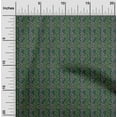 thumbnail image 1 of oneOone Georgette Viscose Fabric Leaves & Floral Block Print Fabric BTY 42 Inch Wide, 1 of 4