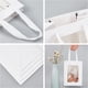 thumbnail image 4 of 10 paquetes de bolsas de papel kraft blancas con ventana transparente de 8 x 6 x 4 pulgadas, bolsas de regalo con asa para regalos de boda, propuestas, dulces y regalos., 4 of 9