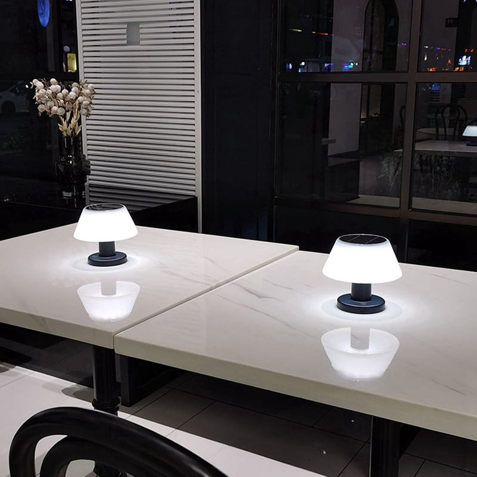 Outdoor Solar Table Lamp Waterproof Garden Indoor Desk Solar Read Lamp Dimmable Cordless Night Light