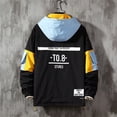 thumbnail image 4 of Casual Hoodie Long Sleeve Hooded Jacket Color Block Pullover, 4 of 5