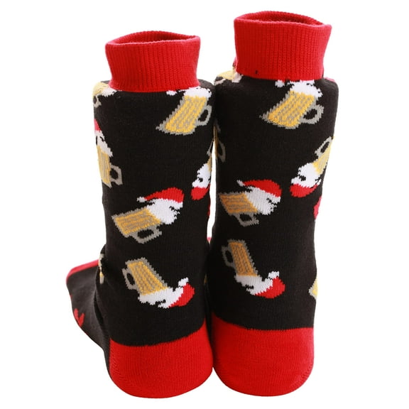 #followme Funny Socks for Men - Men’s Novelty Gift Socks with Sayings (Dear Santa)