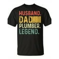 thumbnail image 2 of SR Fathers Day Husband Dad Plumber Legend Vintage T-shirt, 2 of 5