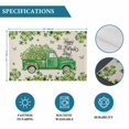 thumbnail image 6 of St. Patrick's Day Placemats Set of 12, Green Shamrocks Truck Plants Retro Beige Placemats for Dining Table, Place Mats for Kitchen Tabletop, Waterproof Wipeable Dining Table Mats Set, 6 of 9