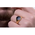thumbnail image 2 of Gold Plated Solid 925 Sterling Silver Black Onyx Signet Men Ring, 2 of 5