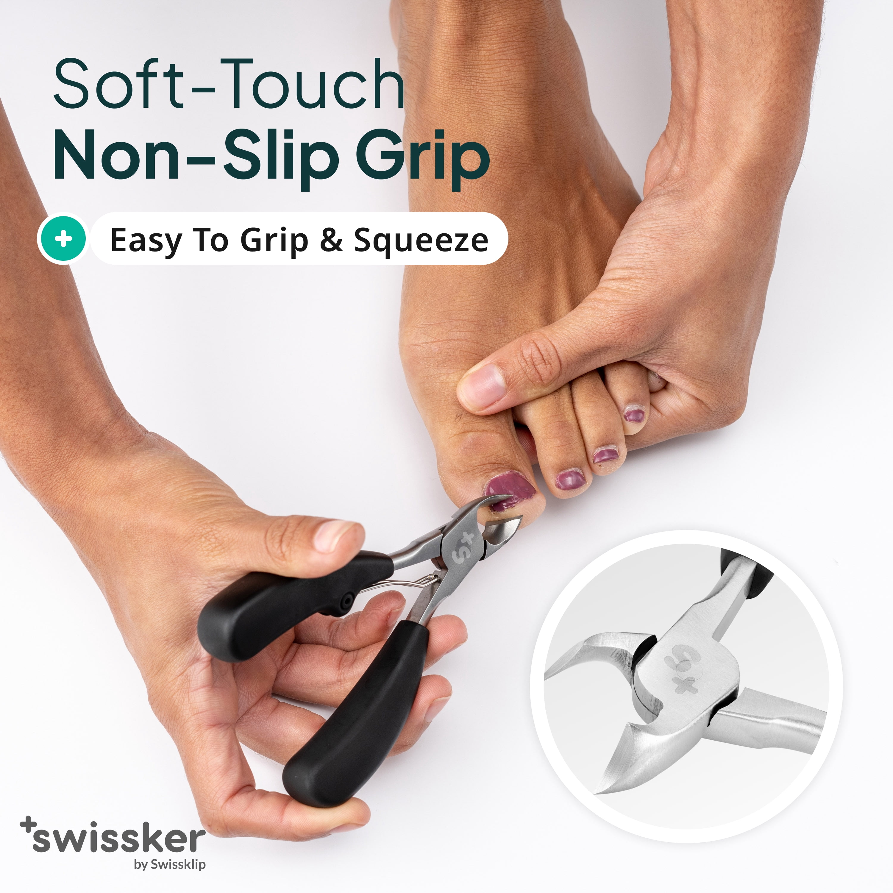 Swissklip Toenail Clippers I Heavy Duty Toe Nail Clippers I Toenail Clippers for Thick Nails I Big Toe Nail Clippers for Thick Toenails I Toenail Scissors I Heavy Duty Nail Clippers for Thick Nail