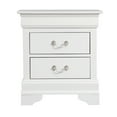 thumbnail image 4 of Glory Furniture Louis Phillipe 2 Drawer Nightstand in White, 4 of 8